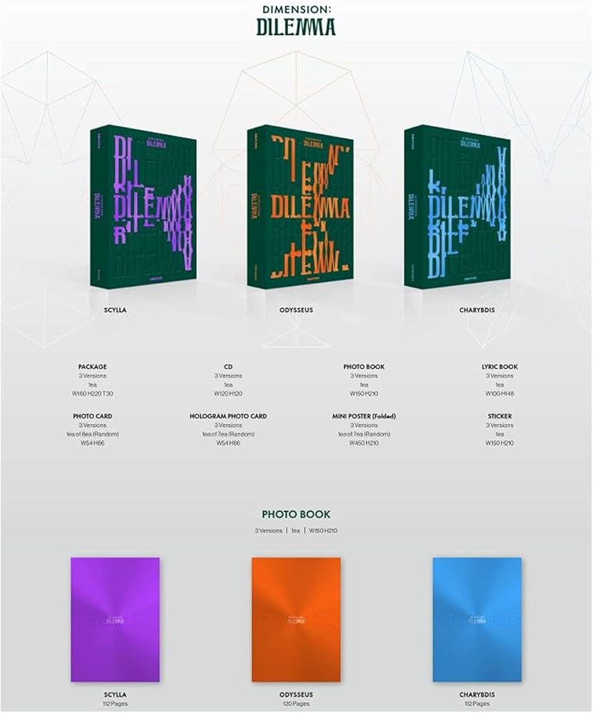 Amazon.com: ENHYPEN [Set] 1st Album - Dimension : Dilemma (Set ver