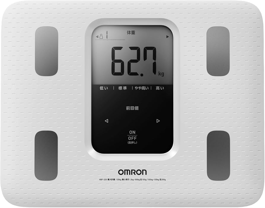 Amazon | オムロン 体重体組成計 カラダスキャン ホワイト HBF-220-W