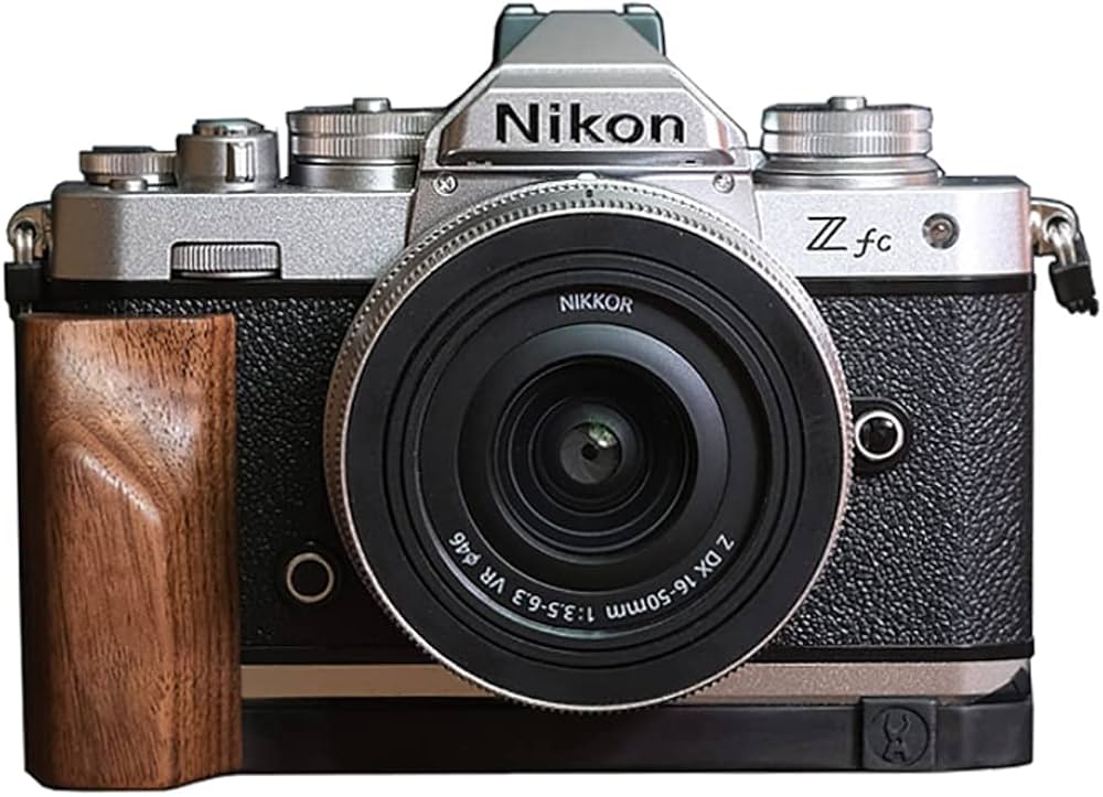 Amazon | Nikon Z fc Zfc 専用 ハンドグリップメタル 檀木材 ボディ