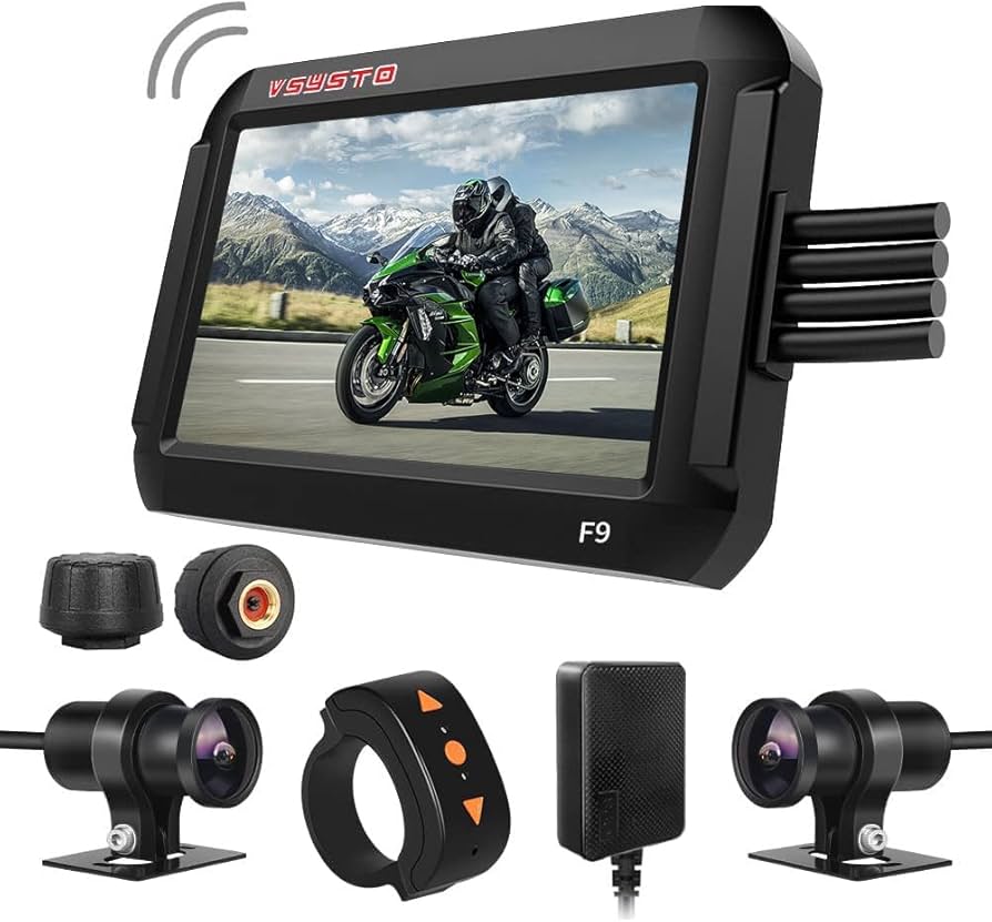 Amazon.co.jp: VSYSTO バイク用ドライブレコーダー 前後カメラ 1080P 4
