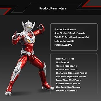 Amazon.co.jp: HiPlay 中動玩具 ZDTOYS 1/10 機動ウルトラマン-タロウ