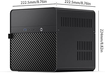 JONSBO N2 Black NAS ITX Case 5+ 1 Disc Bay Mini Aluminum Case