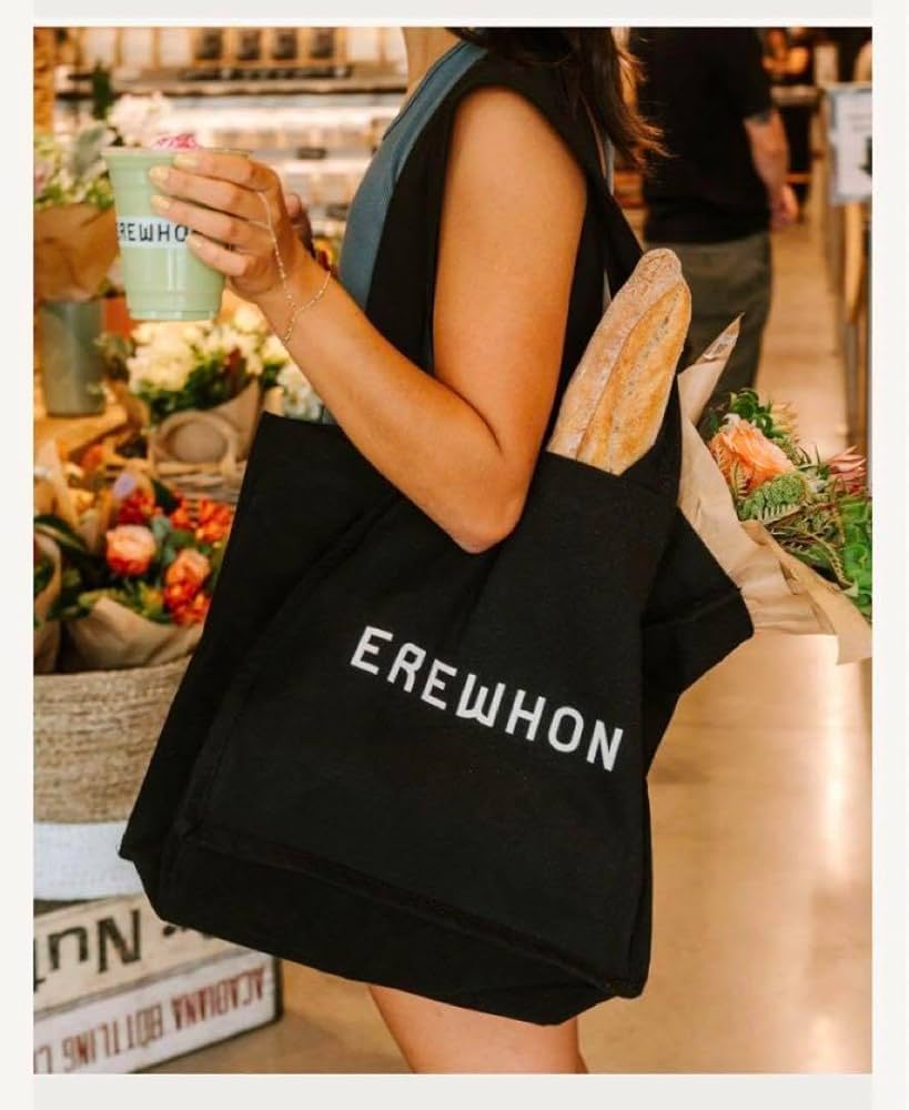 Amazon.co.jp: オーガスーパー EREWHONエレウォンLA トートバック エコ