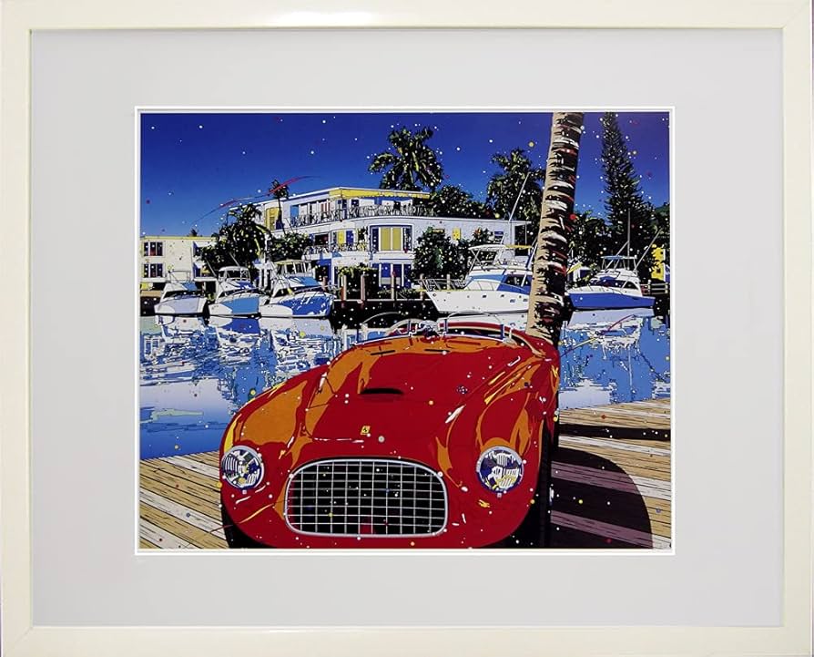 Amazon.co.jp: 鈴木英人◇【パッシング・スルー・マイアミ】◇アート