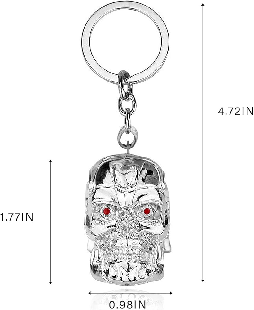 Amazon.co.jp: DTSFHTDAL キーチェーン ターミネータースカルメタル