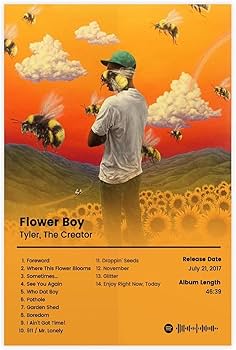 BSapp Tyler, The Creator Poster de couverture d'album Flower Boy