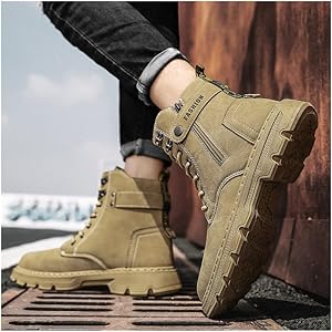 Amazon | [ZKGK] ブーツ メンズ ショートブーツ 防水 バイク靴