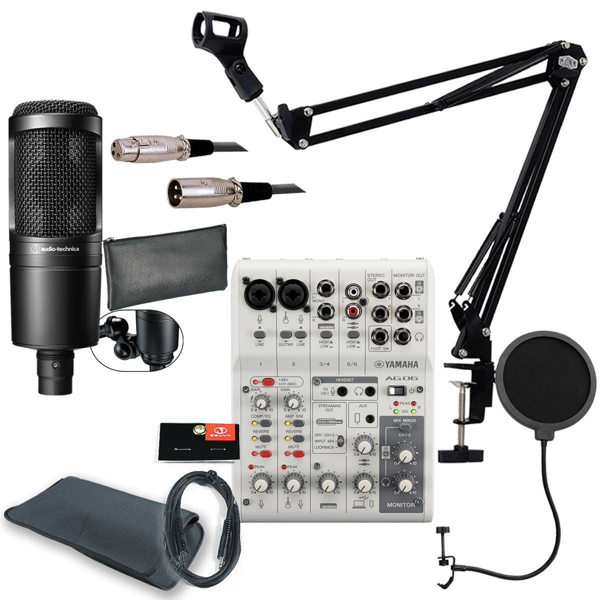 Amazon.co.jp: YAMAHA / AG06MK2 WHITE AT2020 PCユーザー向け 配信