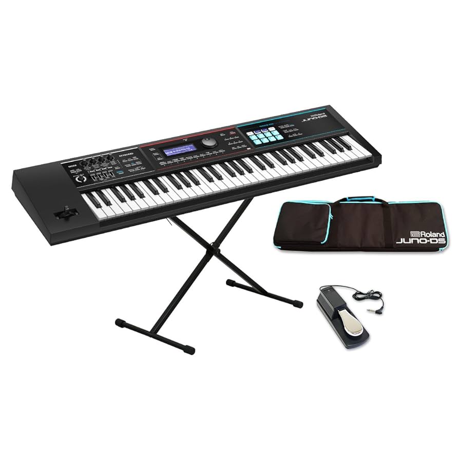 Roland JUNO-DS-61 シンセサイザー ケース、スタンド付き Roland JUNO