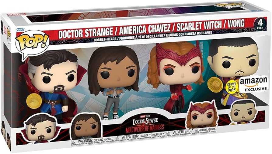 Amazon.com: Funko POP! Marvel: 4 Pack Includes America Chavez, The