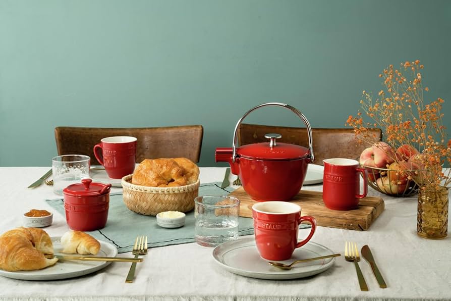 Amazon｜staub ストウブ 「 ラウンド ティーポット チェリー 16.5cm