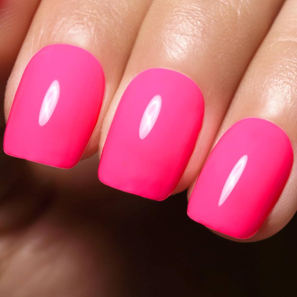 Amazon.com : Ozzeal Neon Gel Polish,0.5 Fl Oz Neon Pink Gel Nail