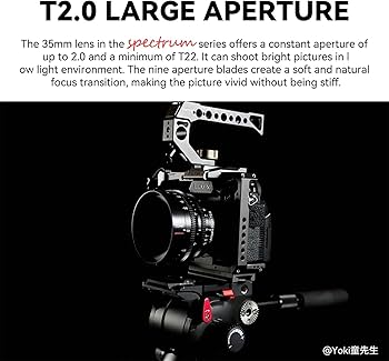 Amazon.com : 7artisans 35mm T2.0 Cine Lens for Sony E-Mount,Full