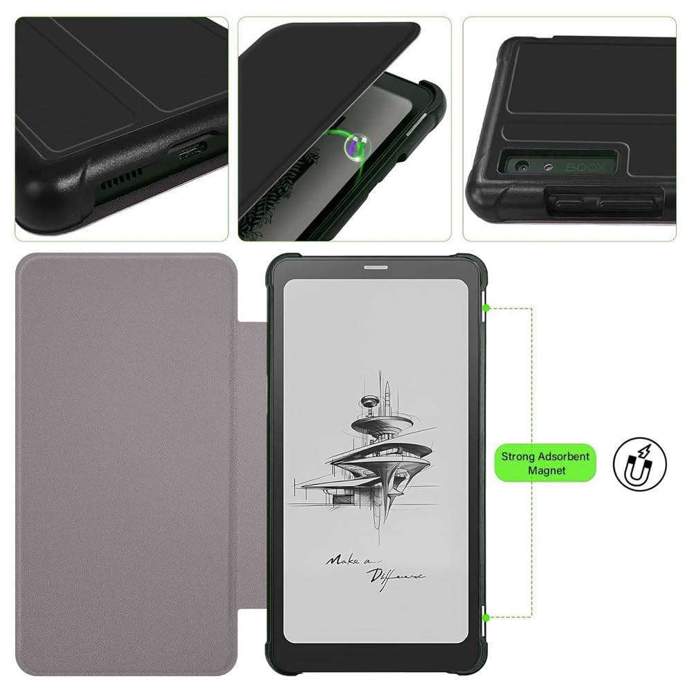 美品】ONYX BOOX Leaf2 ブラック（ケース付き）電子書籍リーダー BOOX