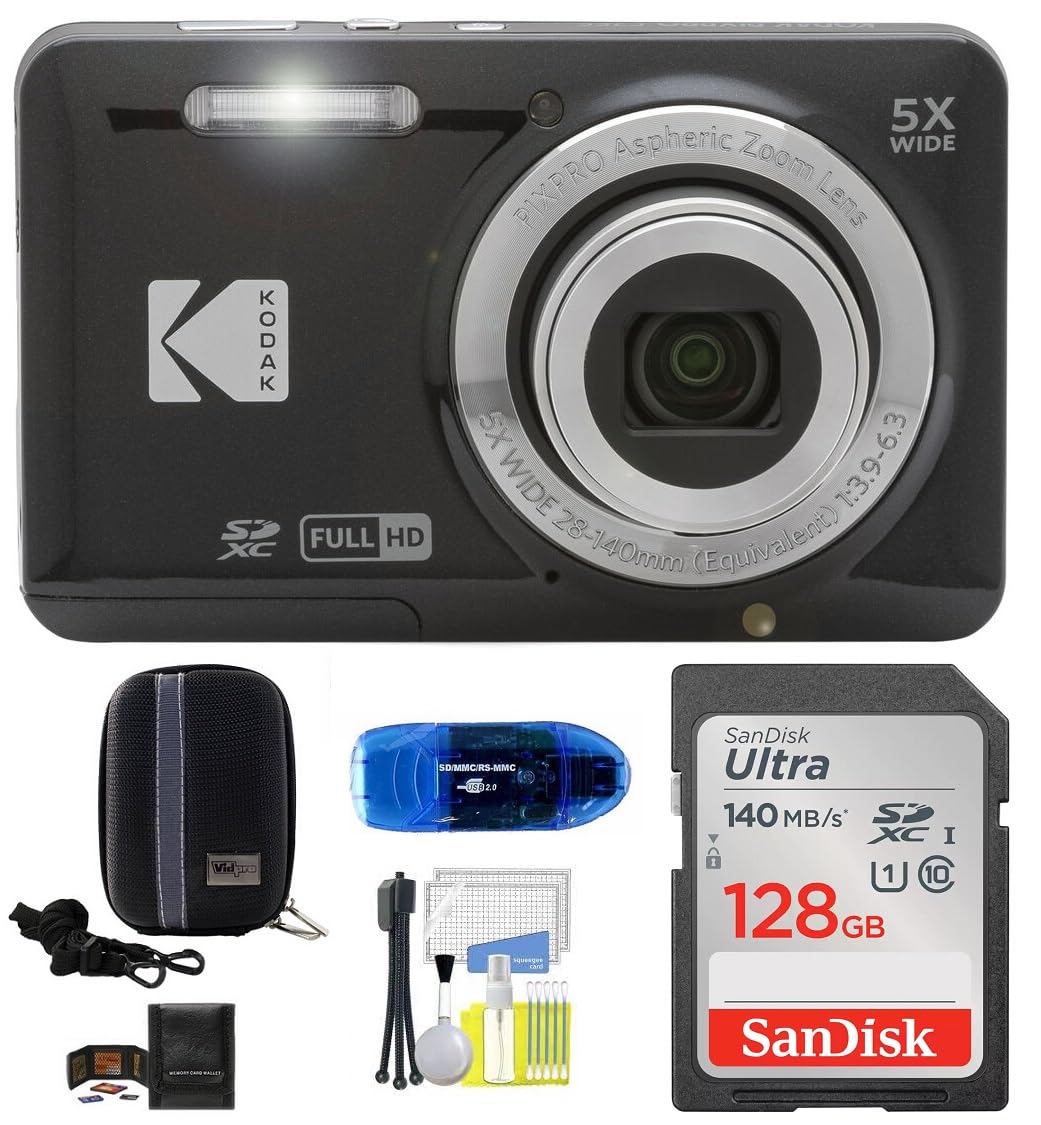 Amazon.com : Kodak Pixpro FZ55 Digital Camera (Black) Bundle