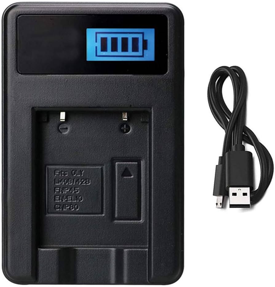 Amazon.com : LCD USB Battery Charger for Nikon CoolPix S200, S203