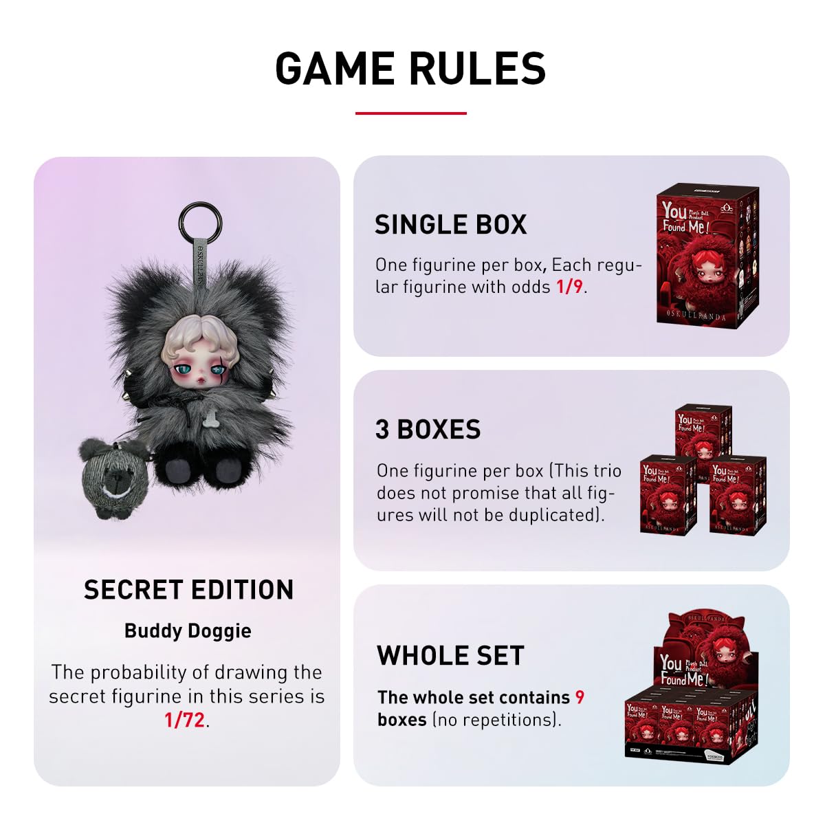 Amazon | POP MART SKULLPANDA You Found Me! シリーズ ぬいぐるみ