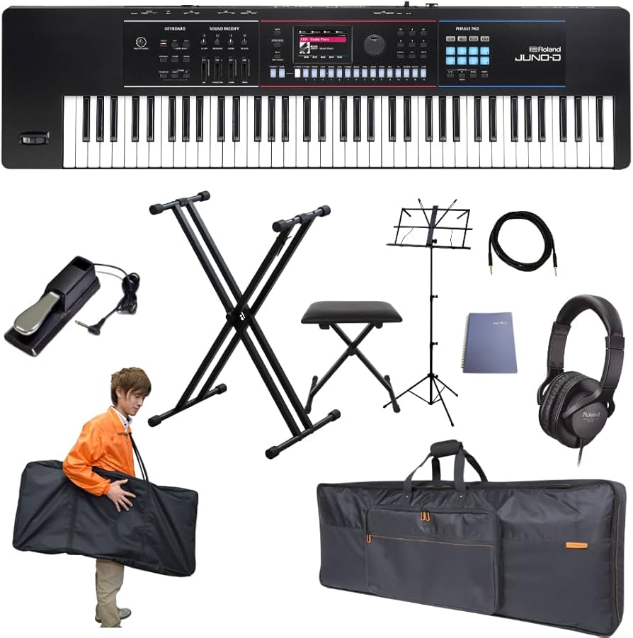 Amazon | Roland シンセサイザー JUNO-D7 ケース X型キーボード