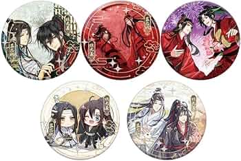 Amazon.co.jp: 魔道祖師 グッズ 魔道祖師 缶バッジ バッジセット 金属