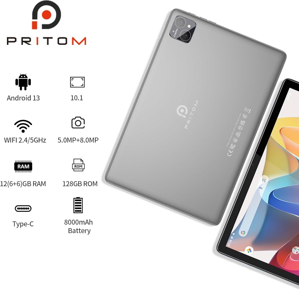 Amazon.co.jp: PRITOM プリトム タブレット 10インチ セルラー+WiFi
