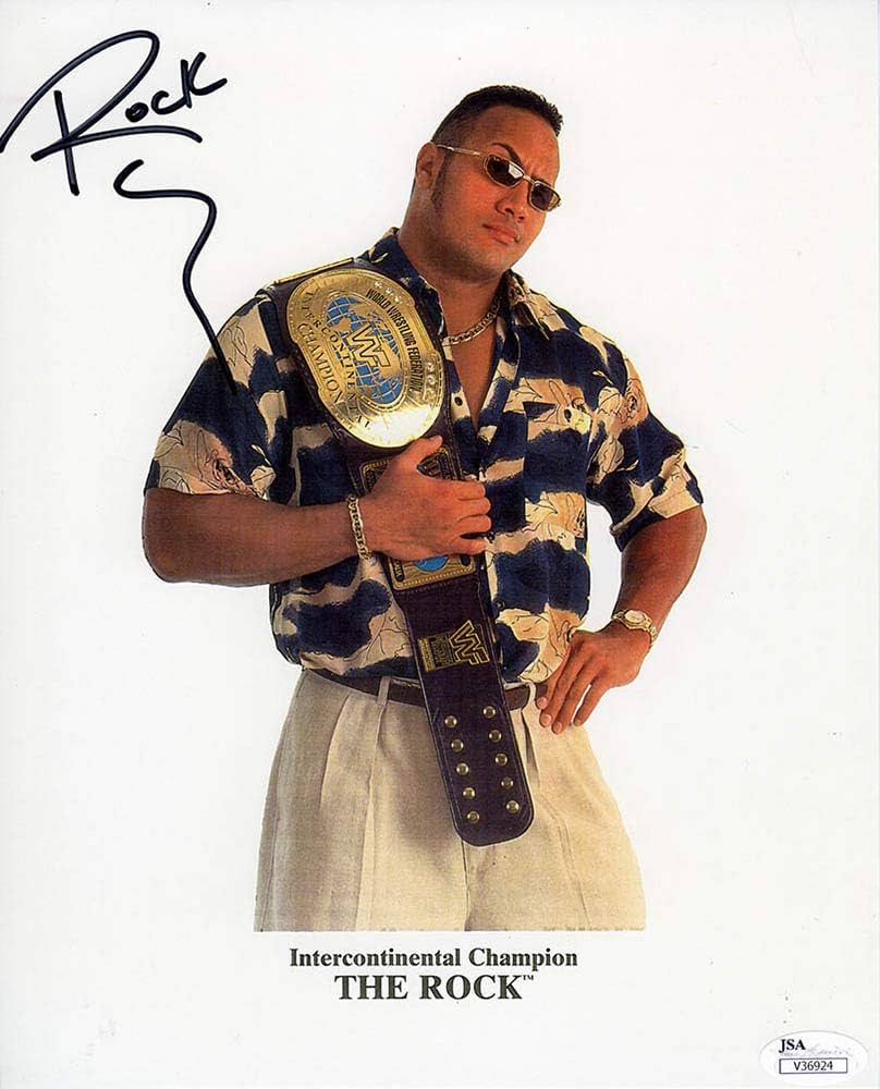 Dwayne J ohnson 8x10 Photo Signed Autographed Authentic JSA COA