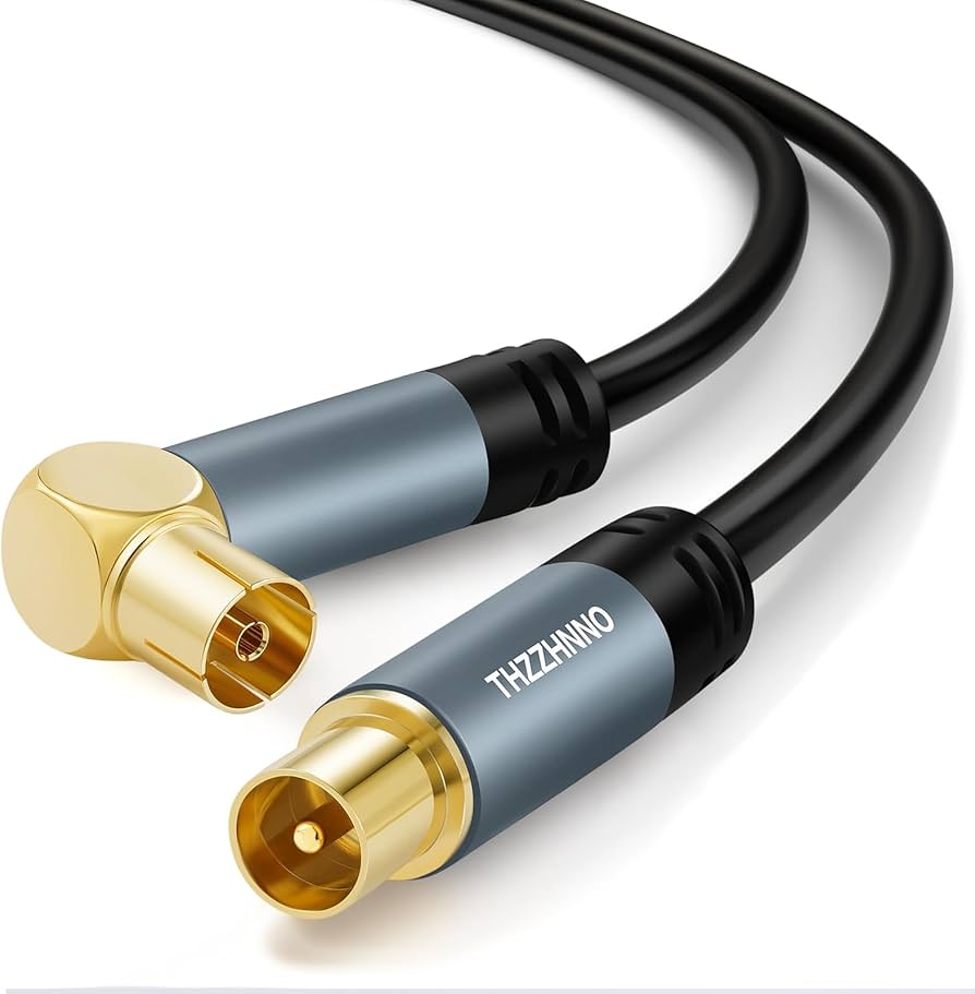 Amazon | Thzzhnnoテレビアンテナ延長 ケーブル 5M、 L字メスプラグ