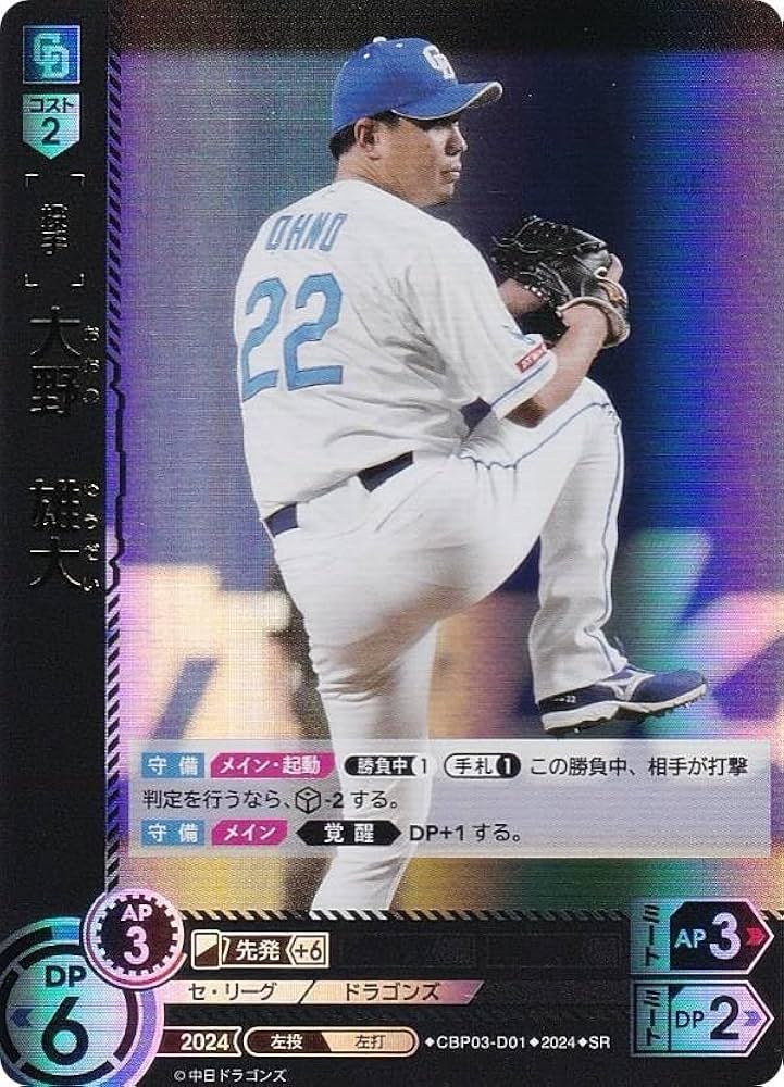 Amazon.co.jp: ドリームオーダー CBP03-D01 大野 雄大 中日ドラゴンズ