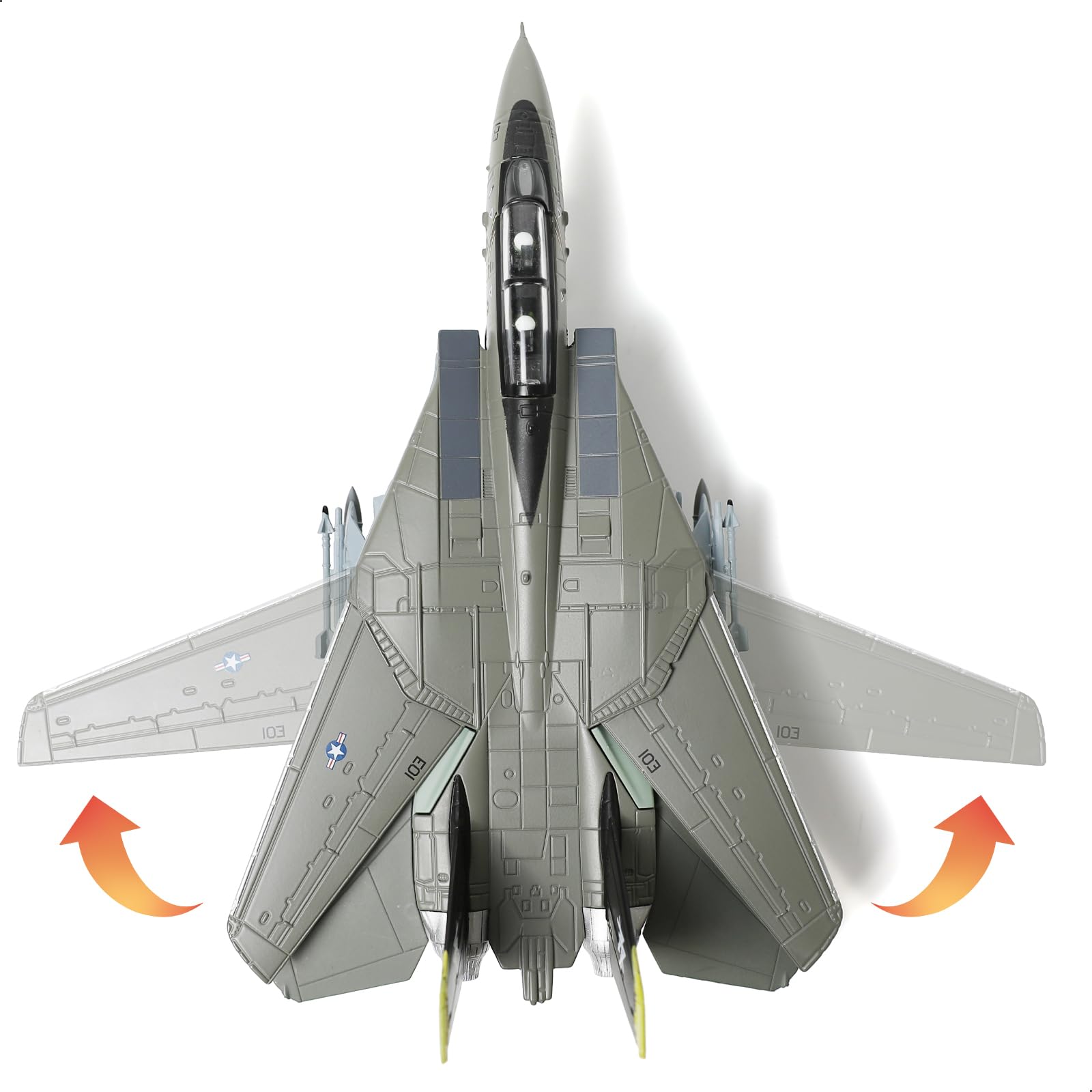 Amazon.com: SEBUNAS F-14A Tomcat 1/100 Metal Airplane Model Kits