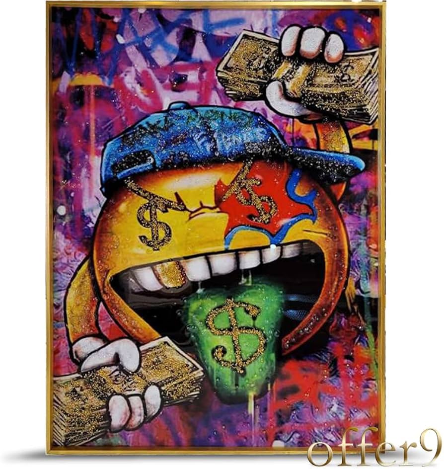 Amazon.co.jp: スマイリー アートパネル 水晶絵 インテリアフレーム