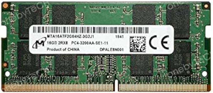 Micron 16GB 3200MHz SODIMM DDR4 Memory Module at Amazon.com