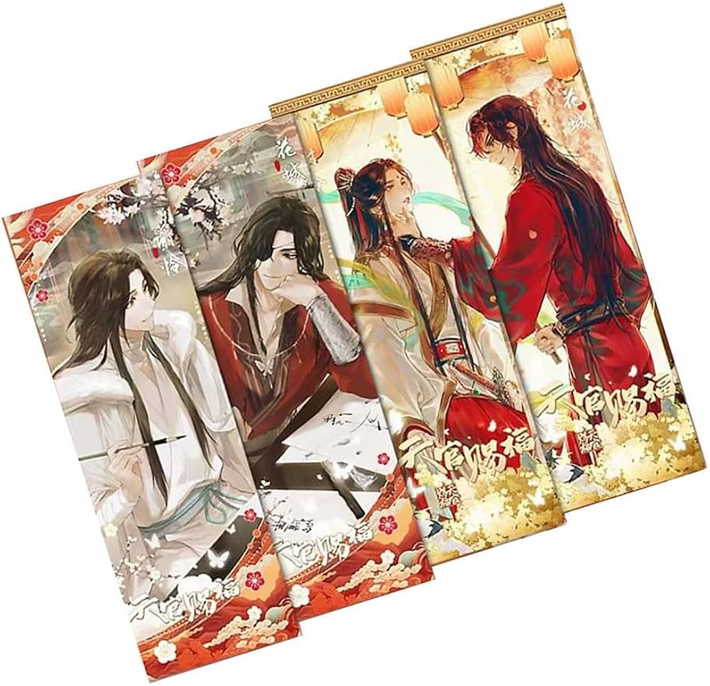 Amazon | 天官赐福 コレクションカード4枚，アニメ周辺製品,花城&謝怜