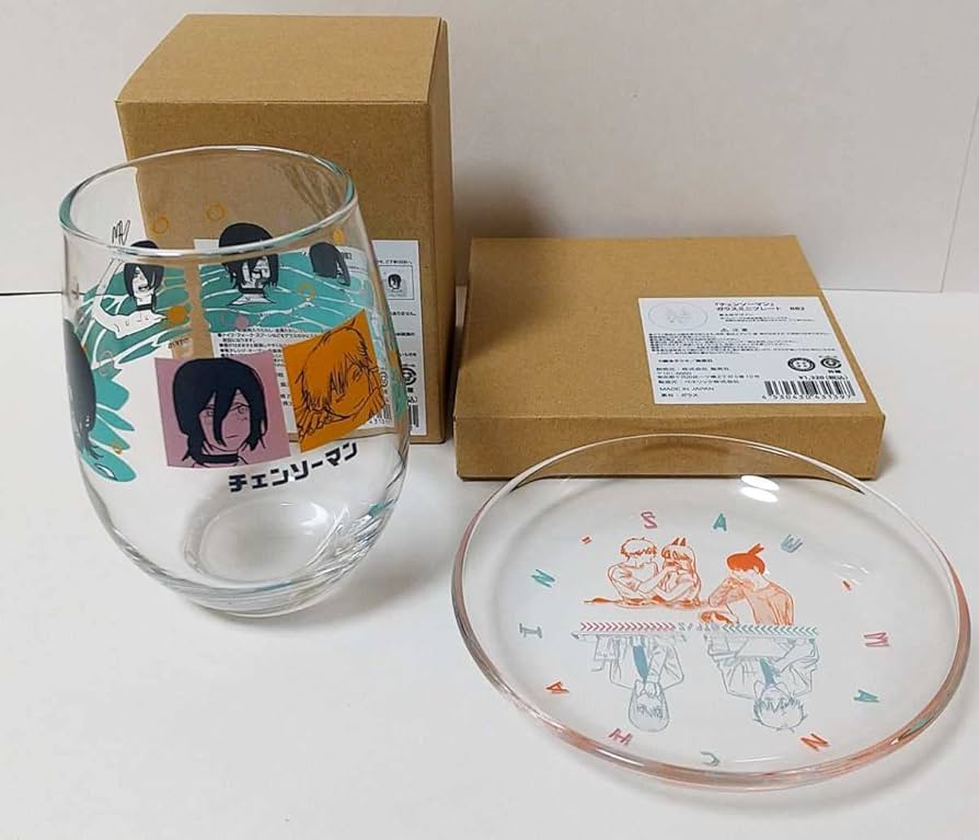 Amazon.co.jp: チェンソーマン グラス ミニガラスプレート サマー