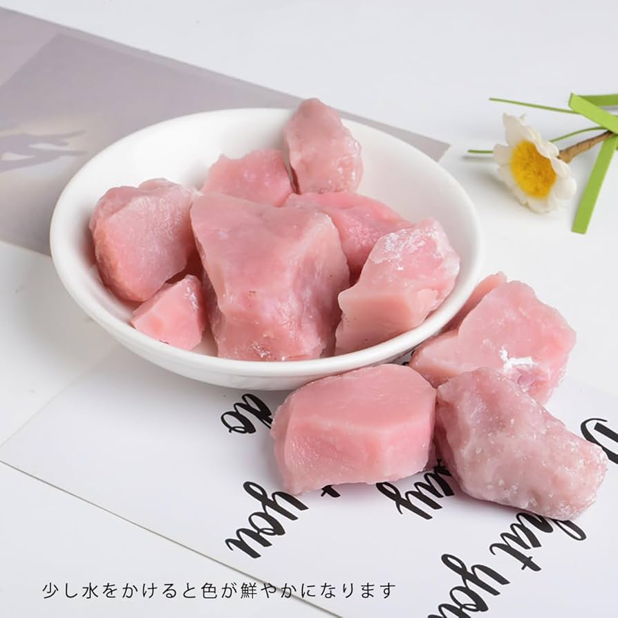 Amazon.co.jp: SUKIMIND 400gセット ピンクオパール 原石 天然石 かち