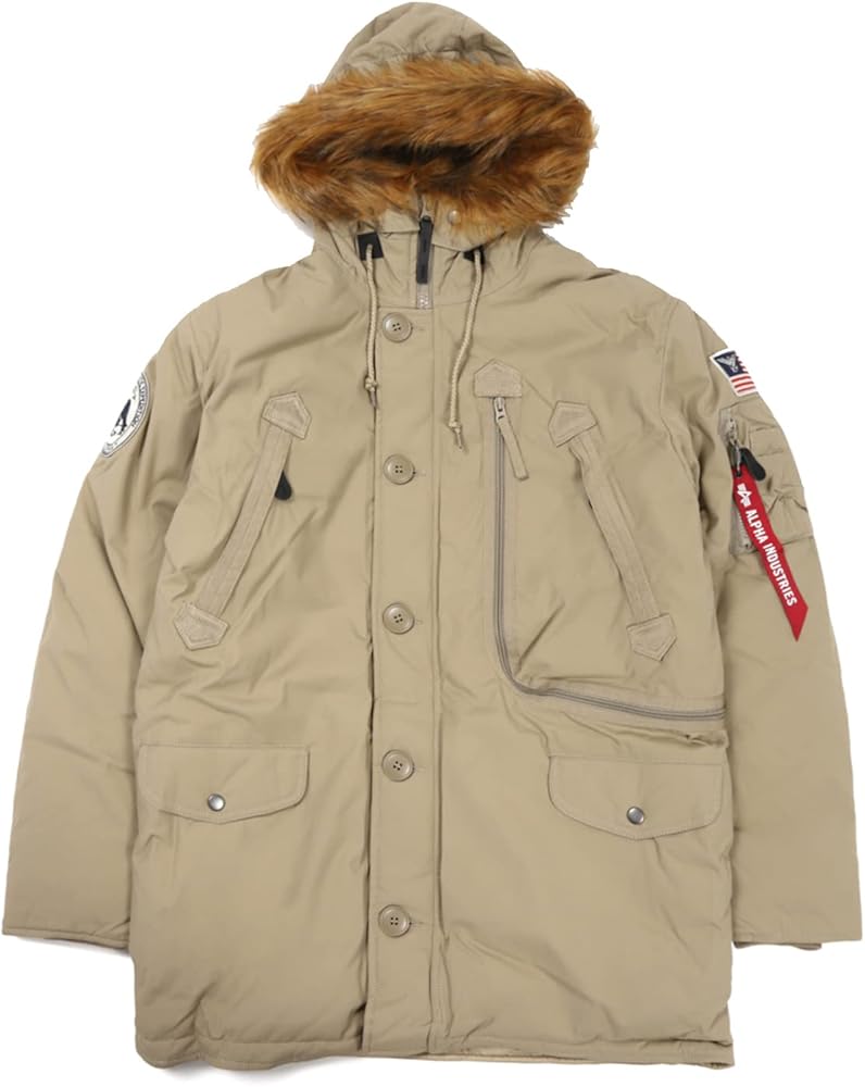 Amazon.co.jp: ALPHA モッズコート アウター N-3B ミリタリー