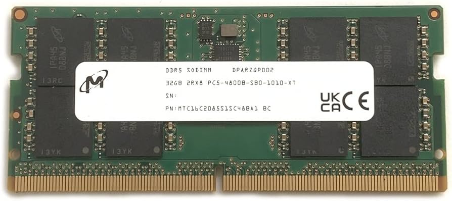 Amazon.co.jp: Micron SODIMM 32GB DDR5 4800 PC5 2Rx8