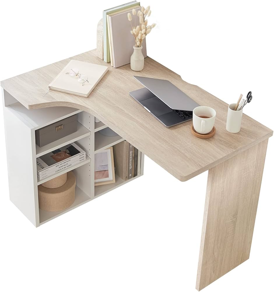 Amazon | LOWYA ロウヤ パソコンデスク 学習机 勉強机 L字 シンプル