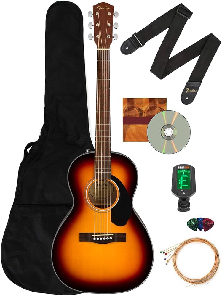Amazon.com: Fender CP-60S Solid Top Parlor Size Acoustic Guitar