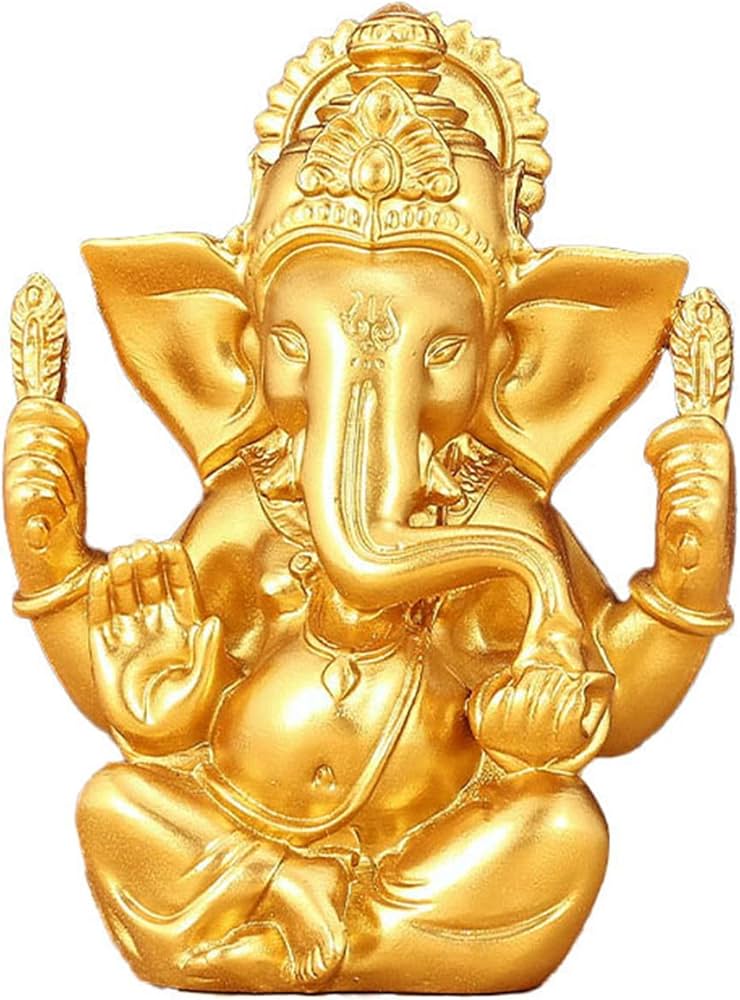 Amazon.co.jp: ガネーシャ 置物 風水 インドの神様 象 オブジェ
