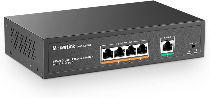 Amazon.com: MokerLink 5 Port Gigabit POE Switch, with 4 POE+ Ports