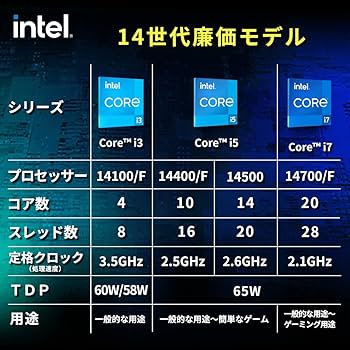 Amazon | 【Amazon.co.jp限定】Intel CPU Corei7 14700F 第14世代 20