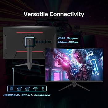 Amazon.co.jp: KTC 32インチ 湾曲ゲーミングモニター FHD 1080P 165Hz