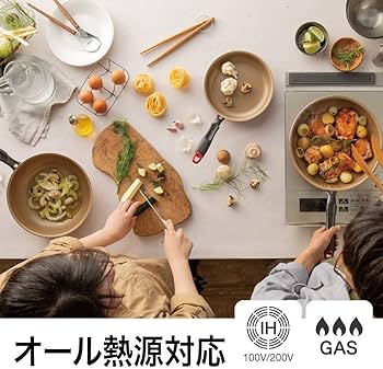 Amazon｜エバークック フライパンセット 6点セット 着脱式 IH対応