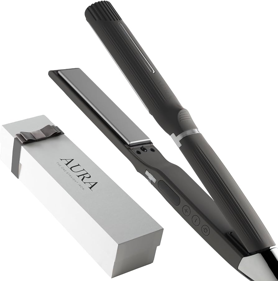 Amazon | AURA ストレート ヘアアイロン プロ使用 24mm カシミヤ