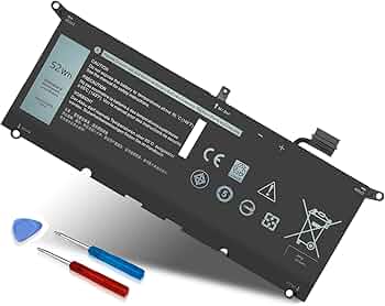 Amazon.com: DXGH8 7.6V 52Wh Battery for Dell XPS 13 9370 9380 2019