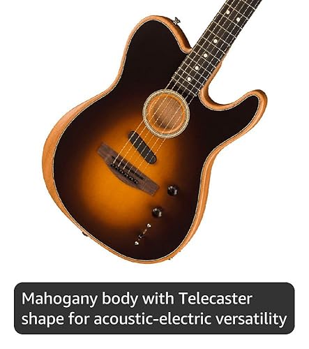 Amazon.com: Fender Acoustasonic Player Telecaster Acoustic