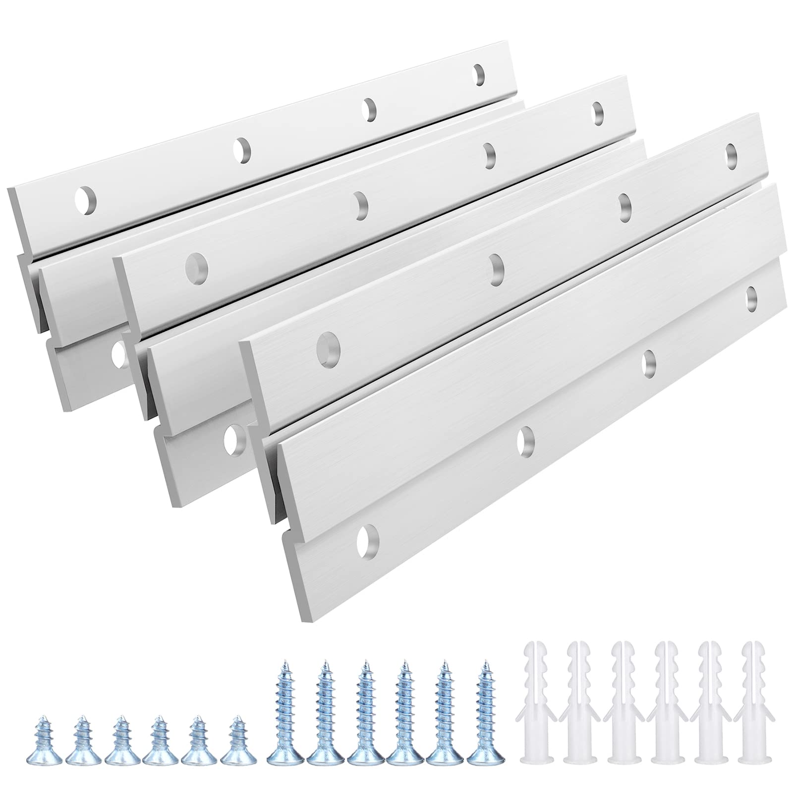 French Cleat Picture Hanger, Aluminum Z Hanger Interlocking Wall