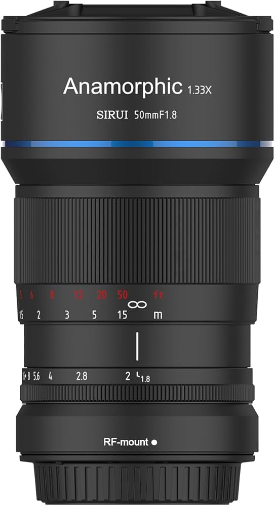 Amazon.co.jp: SIRUI 50mm F1.8 1.33X アナモルフィックレンズ RF