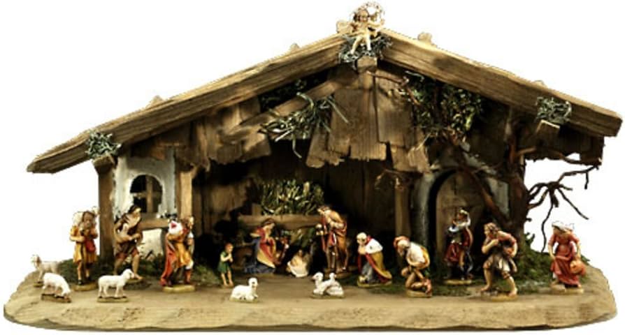 Amazon.co.jp: 創業100年木彫りブランド《レーピ》クリスマス人形