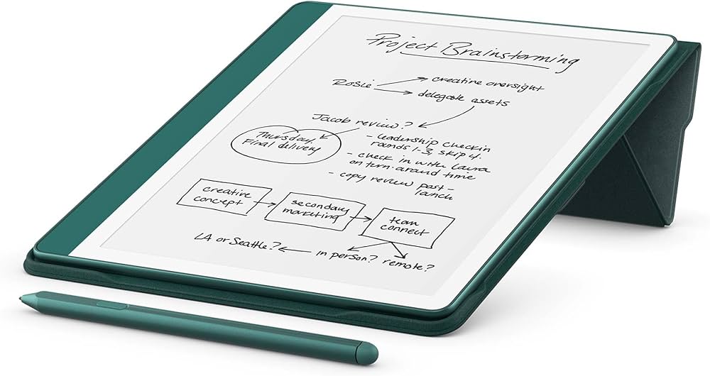 Kindle Scribe 用Amazon純正 プレミアムレザーカバー Amazon.co.jp