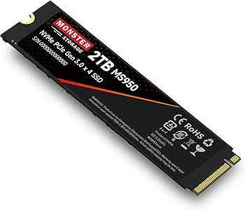 Amazon | Monster Storage NVMe 2TB SSD PCIe Gen3×4 M.2 Type 2280